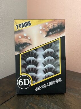Veleasha False Lashes_Cat Eye Lashes 6D_Black_7 Pairs